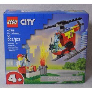 LEGO City Fire Helicopter Toy 60318 Brand New Building Toys